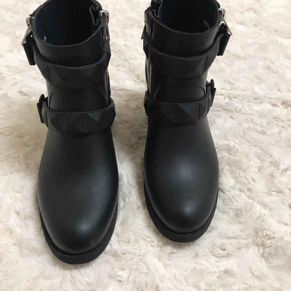 Rebecca Minkoff Rain Boots size 6 medium, black - Picture 3 of 9